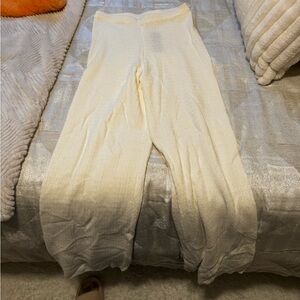 Lulu's Ivory Textured Knit Sweatpants